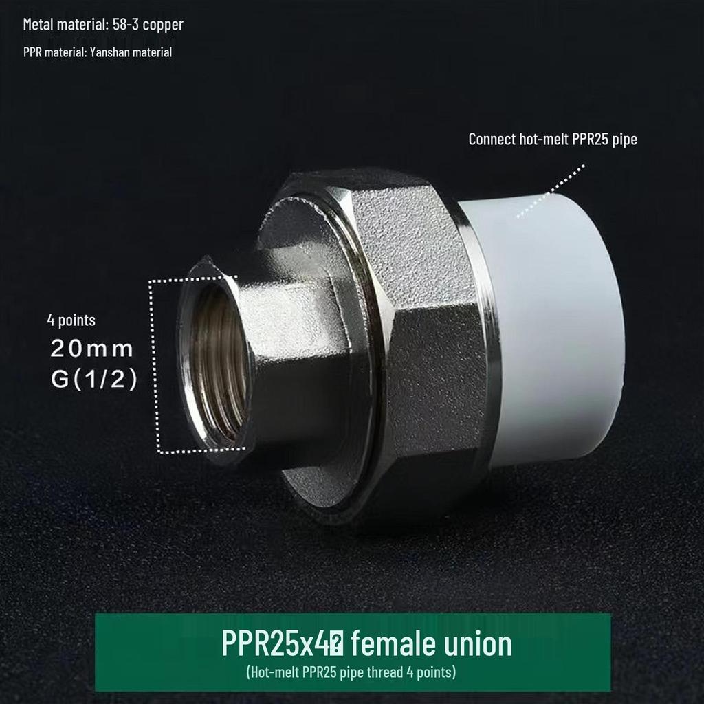 PPR Медно-чугунная муфта, внутренняя и наружная резьба, 20-110 мм, двухсторонняя PPR чугунная муфта