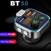 Автомобильный MP3-плеер FM-трансмиттер Беспроводной Bluetooth Цифровой Зарядное устройство Аксессуары Дисплей Адаптер Автомобильный Быстрый Автомобиль F4O1