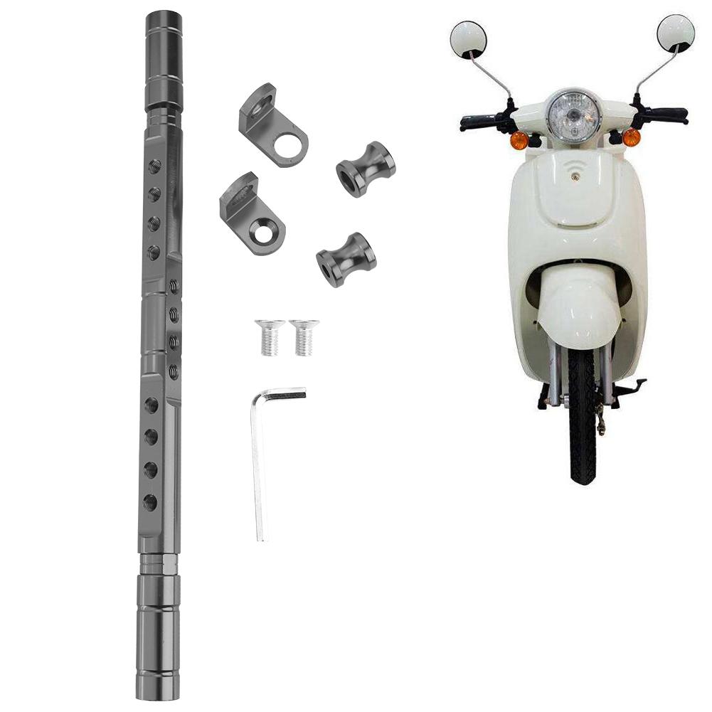Motorcycle Extension Bracket Electrombile Balance Handlebar Motorbike Accessory(White)