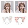 Furry Wolf Ear Headwear Cute Foxes Ears Headband Plush Hair Accessory Soft Hair Clip Animal Cosplays Accessories