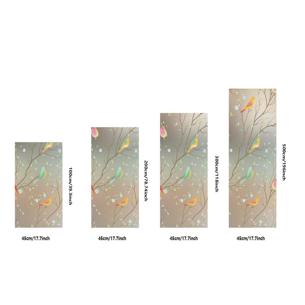 Electrostatic Glue-free Glass Film Bathroom Window Anti-privacy Film Balcony Glass Thermal Insulation Film Home Glass Window Sticker