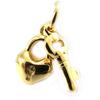 [G1668] - Gold Plated Pendant 'Key of Love'