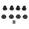 4pcs RC Wheel Hex Coupler Kit Professional Aluminum Alloy Wheel Hex Hubs Adapter for ARRMA 1 8 RC Car Black