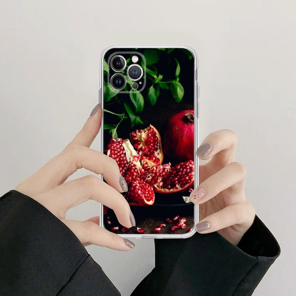 Красный гранат Чехол для телефона Для iPhone XR X XS Max 14 13 Pro Max 11 12 Mini 6 7 8 plus SE 2020 Печатная крышка