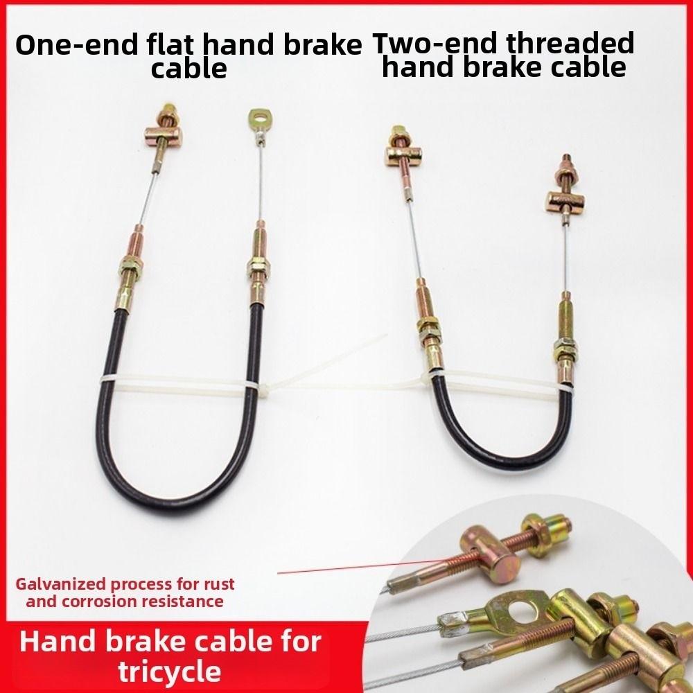 50/60/70/80/90/100cm Pull Rope Steel Wire Rope with Leather Brake Wire Handbrake Cable Wire