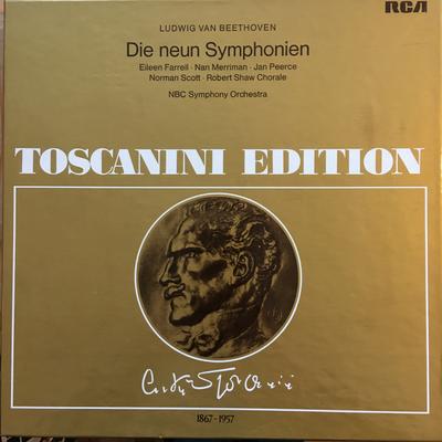LP Запись ЛЮДВИГ ВАН БЕТХОВЕН / СИМФОНИЧЕСКИЙ ОРКЕСТР NBC - Девять симфоний - Тосканини Edi AT600,2635115 RCA Германия Классика Б/У