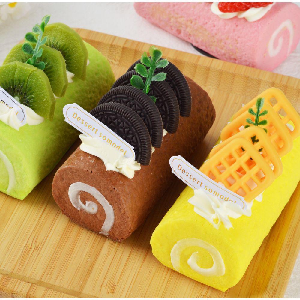 Creative Swiss Roll Squishy Toy Hand Relax Slow Rebound Fidget Toy Office Desk Toy