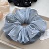 Cloth Elastic Scrunchies French Style Pearls Hair Rope Elegant Women Hair Scrunchies  Women