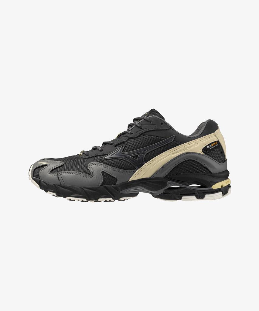 Mizuno (Unisex) Wave Rider 10 - Black Sand:Quiet Shade:Banana Crepe / D1Ga256301