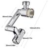 4 Modes Kitchen Faucet 1440° Rotate Faucet Extender Universal Rotatable Faucet Sprayer  Kitchen