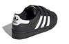 adidas Оригиналы SUPERSTAR Модные Противоударные Низкие Кеды для Скейтборда Черно-белые Дети Возраст 3 7 Лет EF4840