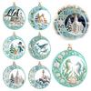 DIY Christmas Craft Supplies Acrylic Tree Pendant, Decorative Hanging Ornament, Exquisite Front Door Holiday Decoration Decorations for Garden