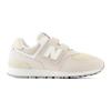 New Balance NB 574 Удобные Амортизация от ударов Ноги Устойчивые к истиранию Низкие Детские Беговые Кроссовки Бежевый Серый Белый PV574FOG