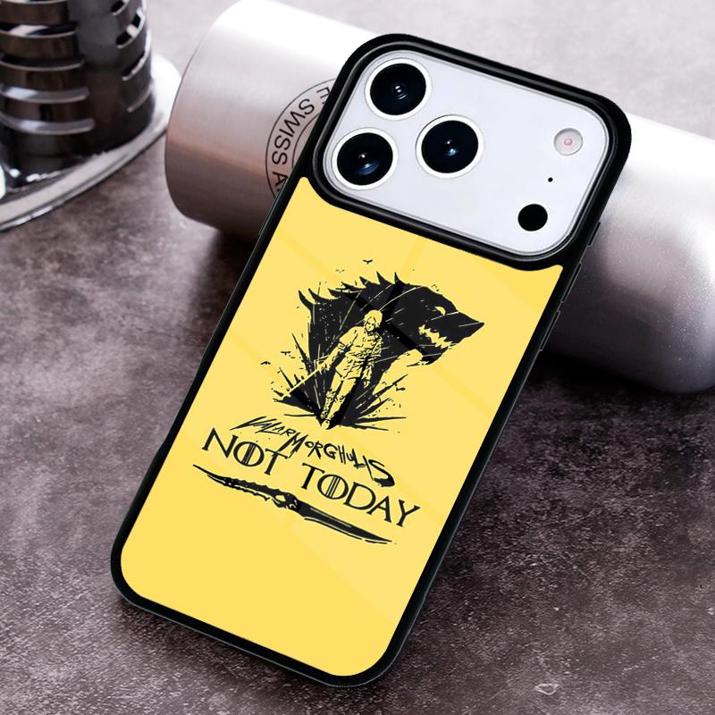 Not Today Got Arya Phone Case for iPhone 17 16 15 Pro Max Air 14 13 12 11 Plus Shockproof Capa Cover