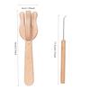 Portable Knitting Fork And Needle Kit For Diy Knitting Crochet Wooden Hand Weaving Fork Weaving Needle Braided Tool