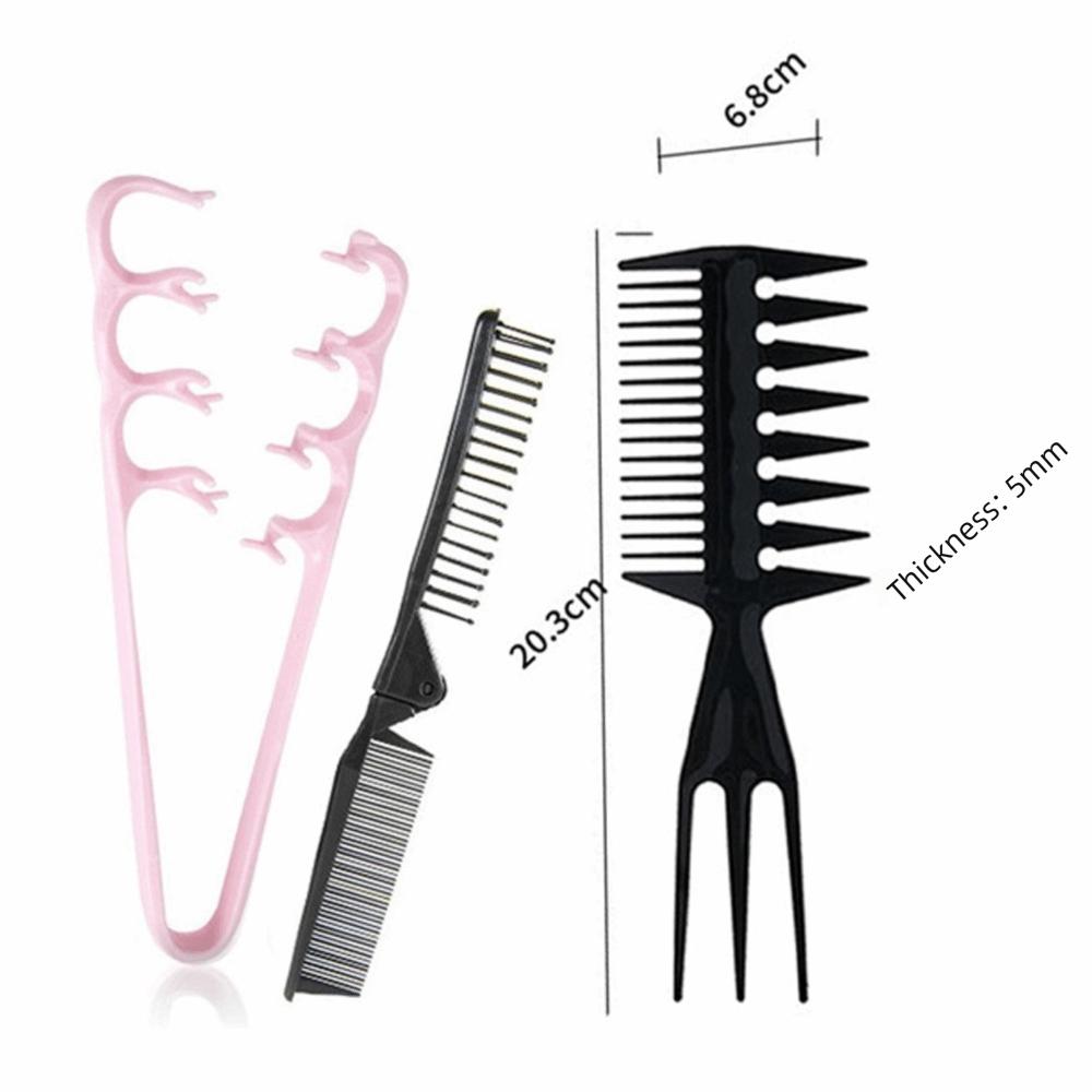 Lightweight Hair Combs Easy to Clean Hair Slit Comb New Curly Volumizer Hairline Comb