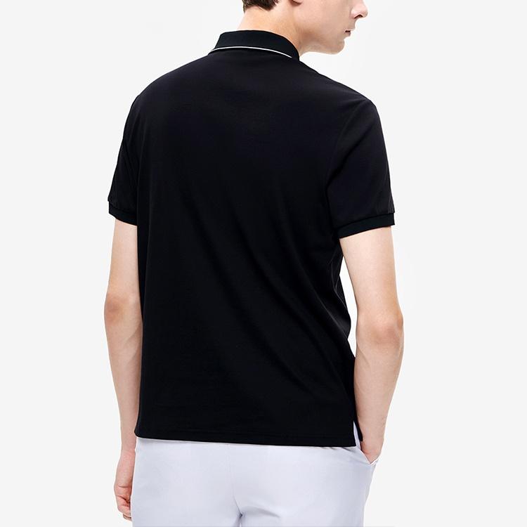 FILA Polo Shirts Men's Jet Black Polo Collar Moderate Straight Fit F11M238105FBK