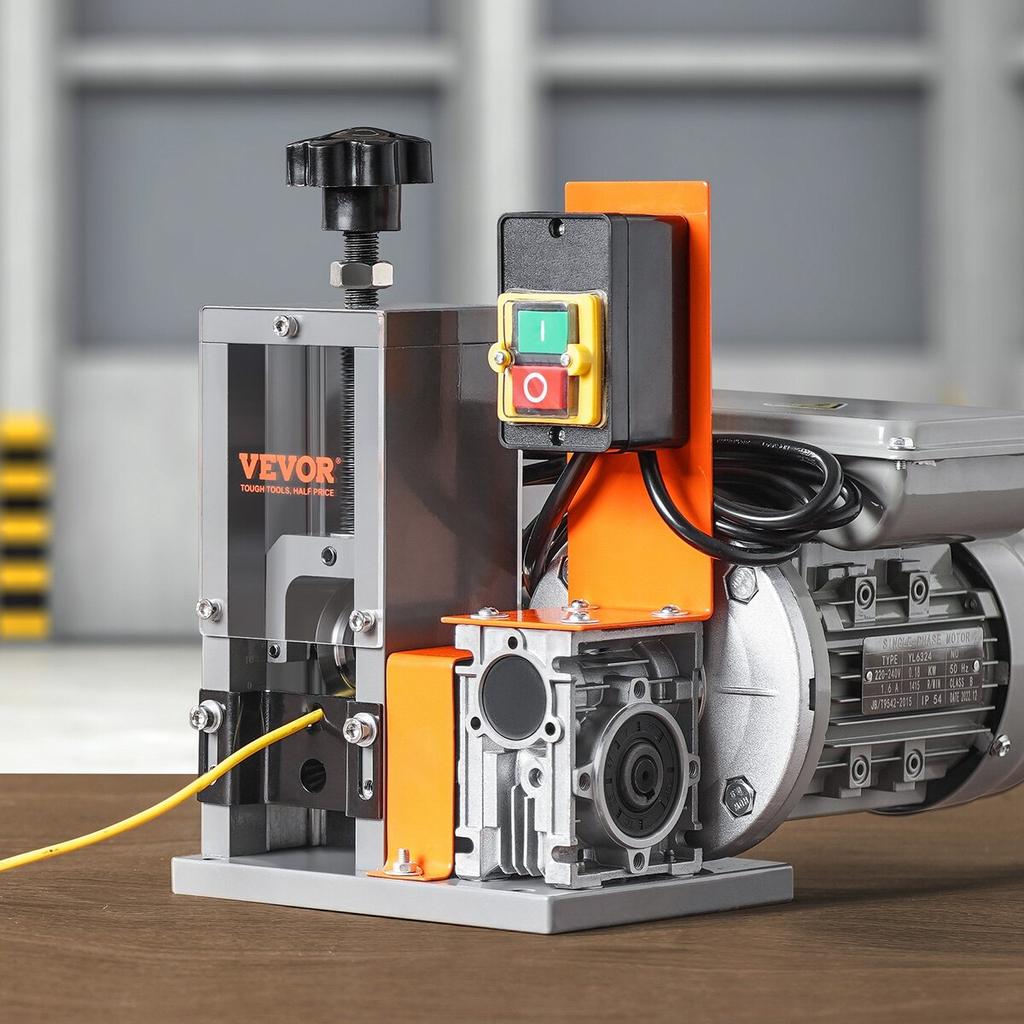Automatic Wire Stripping Machine, 0.06''-1.18'' Electric Motorized Cable Stripper, 180 W, 60 ft/min Wire Peeler with Visible Stripping Depth