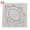 European Pastry Antique Mirror Frame Fondant Cake Mold Silicone Mould Border Embossing Pastry Tool