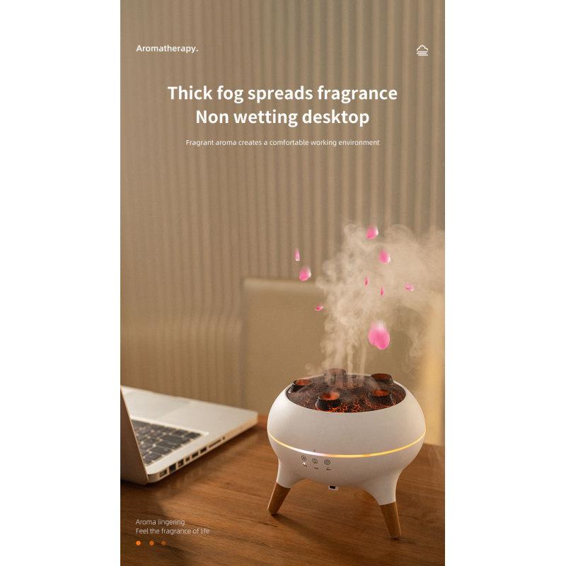 Цветной градиентный ночной свет, двухскоростной кинетический увлажнитель воздуха в форме медузы, большой резервуар для воды, аромадиффузор