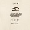 Nike Футболка с буквенным логотипом и девизом Life Motto, повседневная, свободная, с длинным рукавом и заниженной линией плеч, мужская, парусно-белая HF6173-133