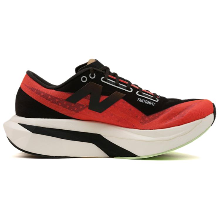 New Balance Elite V4 Comfortable Soft Low-Top Running Shoes Men Sneaker Red Black White MRCELEP4