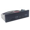 Панель для оптического привода 5,25 дюйма USB 3.2 Gen 1 с HD Audio, USB-A, USB-C и кардридером SD/TF
