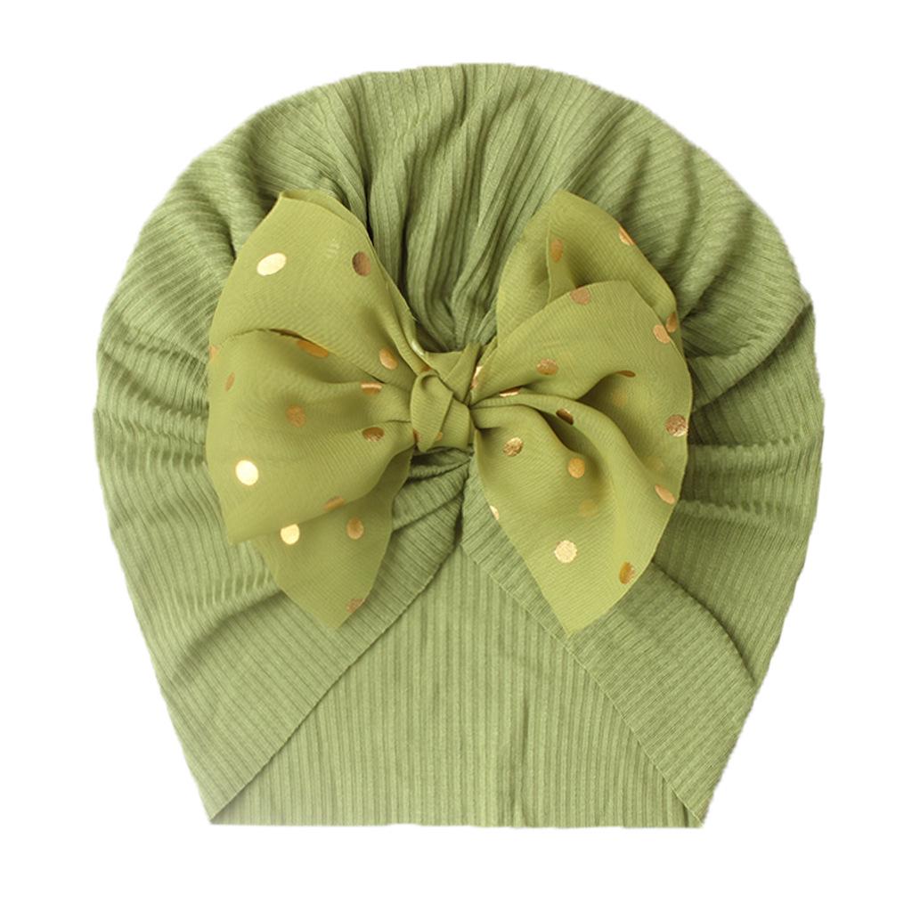 Cotton Baby Hat Solid Color Big Bow Baby Girls Beanie Cap Toddler Kids Baby Boy Headwrap Caps Accessories
