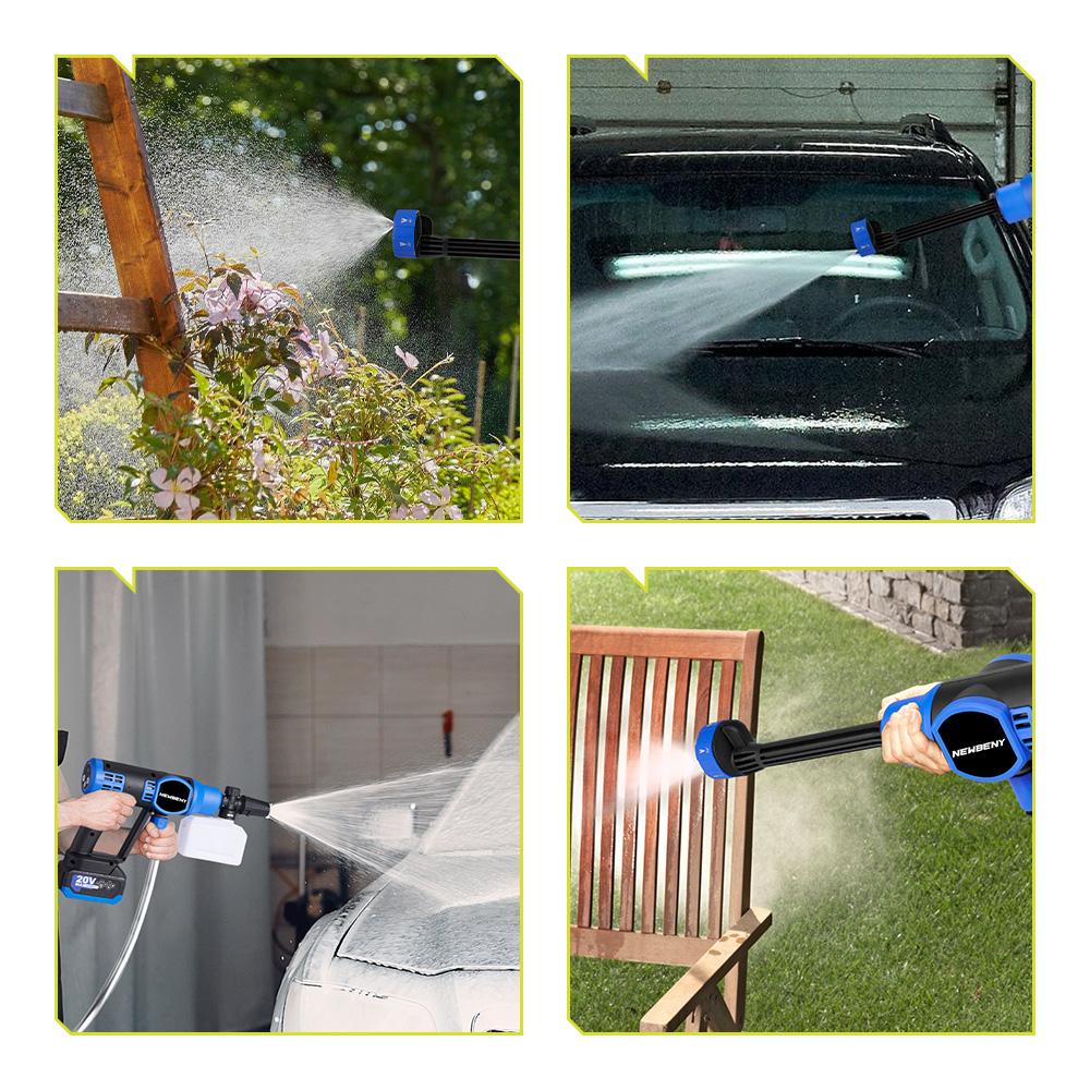 Newbeny 200 бар бесщеточная электрическая мойка высокого давления 6в1 автомойка водяной пистолет для Makita 18 В аккумулятор садовый распылитель воды инструменты для очистки