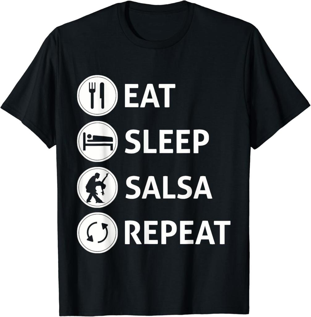 Eat Sleep Dance Repeat Dancing Boys Girls Funny Dancer Gifts Tshirt Cotton Graphic T Shirts Tops Women Clothing  Camisetas