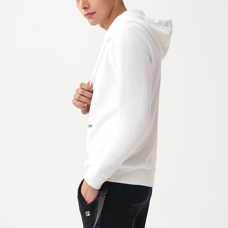 Fila Спортивная толстовка с вышивкой Frenchie Alphabet, мужская, белая, F51M048216A-WT