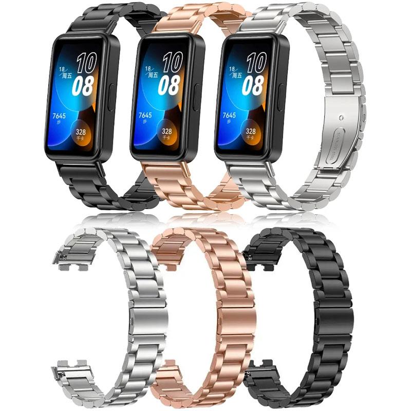 Металлический ремешок для Huawei Band 10 9 8 Умные часы Нержавеющая сталь Сменный браслет Наручный ремешок Для Huawei Band 8/9/10 Аксессуары
