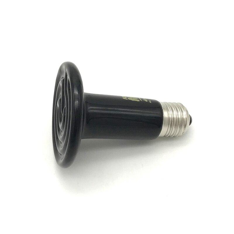 Reptile Lamp Pet Heating Light 110V 220V Infrared Ceramic Emitter Heat Light Bulb Pet Brooder Chickens 25/50/75/100/150/200W Pet Brooder Lamp