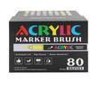Marker Pens Hot Sale Straight-liquid Student Art Soft-tip Brush Large Capacity Stackable Color Pressure-free Color Marker Pens