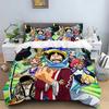 3D Hot Sale One Piece Quilt Cover Set Luffy Sauron Anime Bedding Set Quilt Cover with 2 Pillocase Bedroom Decor Teens Best Gifts