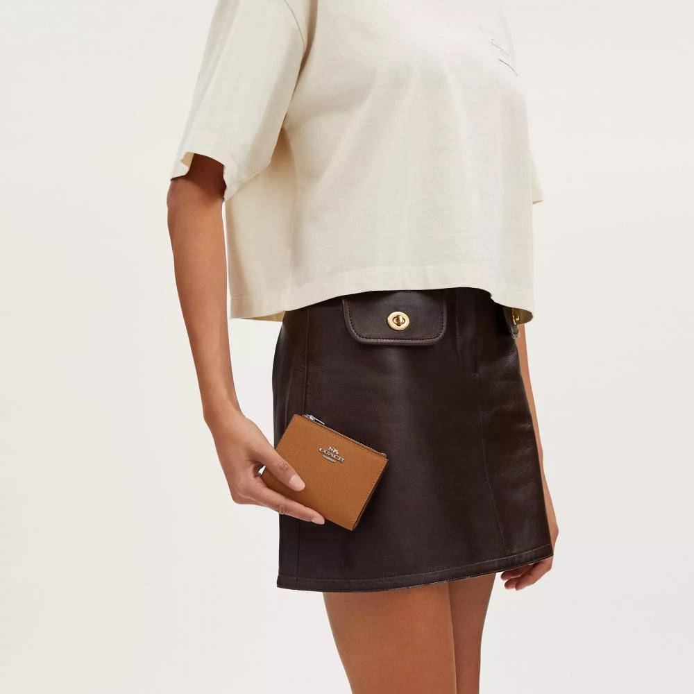 Coach Bifold Wallet Silver Chalk