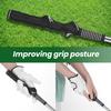 Golf Training Aid Golf Swing Retractable Stick Indoor Golf Right Hand Black