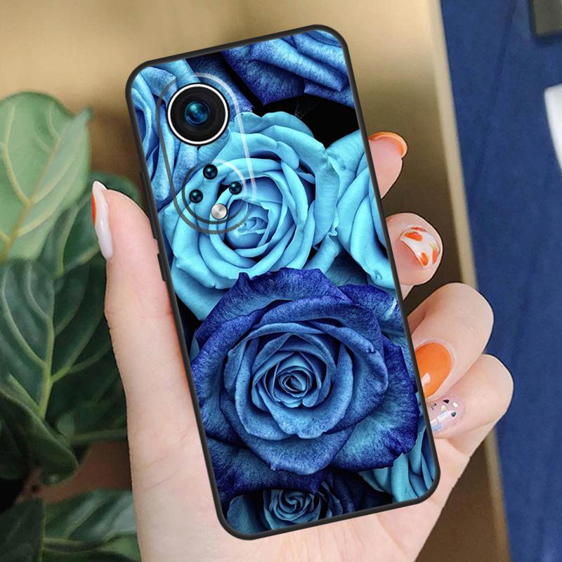 Синий художественный чехол-кейс для Honor 200 Lite 50 70 90 X8a X9a X8 X9 X8b X9c X9b Honor Magic 6 Pro 5 7 Lite Чехол