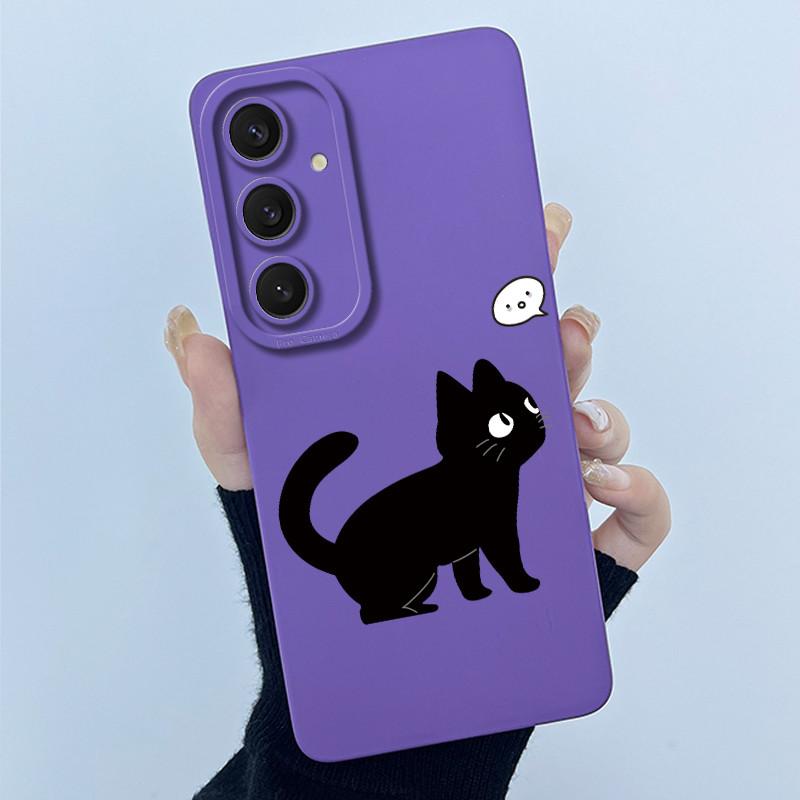 Funny Cool Cat Dog Silicone Phone Case For Samsung Galaxy A16 A26 A36 A56 5G Bumper Matte Protective Soft Back Cover Shell Capas