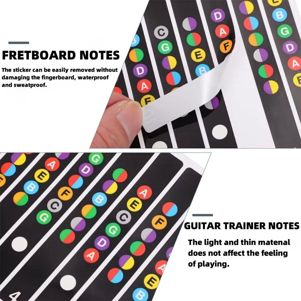 Printed Vinyl Paper Guitar Practice Chord Chart Coated Paper Reference Guide  For Beginners