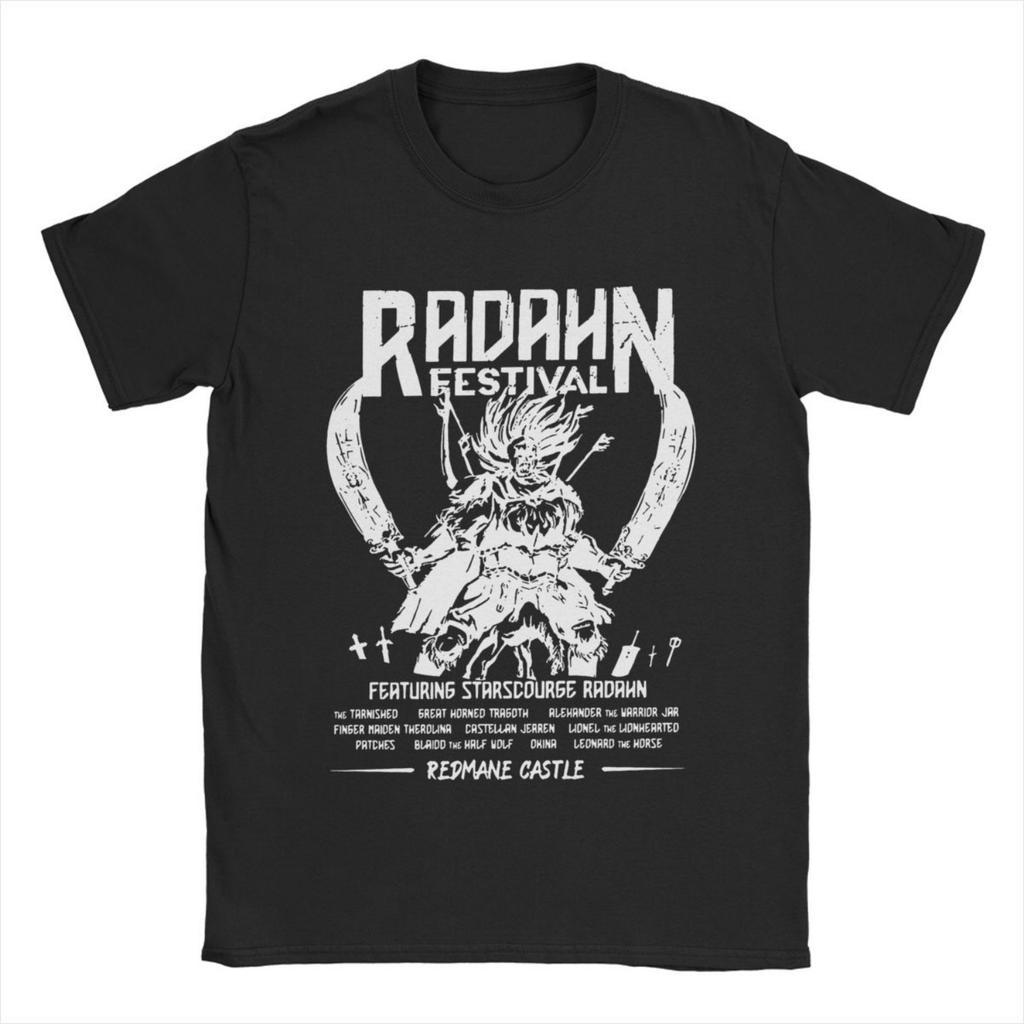 Мужские футболки Elder Radahn Festival Leisure Хлопковые футболки с коротким рукавом Футболка с круглым воротником Одежда Лето
