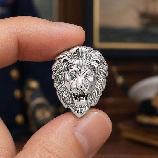 Brooch Pin, Versatile Animal-Shaped Brooch with Electroplated Surface, Lion Design Lapel Pin for Business Daily Wear