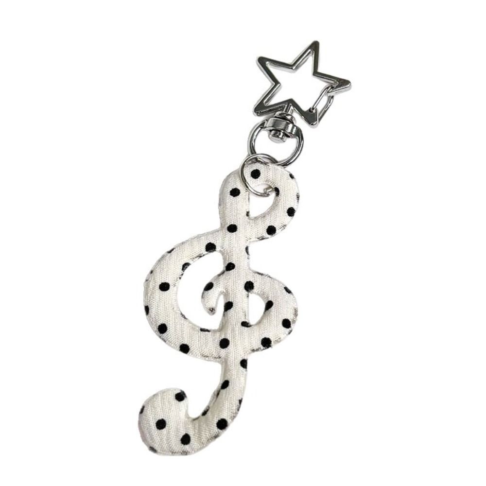 Cartoon Shape Fabric Pendant Portable Mobile Phone Pendants Cute Cartoon Musical Charm Key Ring