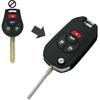 Модифицированный Улучшенный Складной Брелок-Ключ SEGADEN Совместимый с Nissan 4-кнопочным Бесключевым Дистанционным Ключом Чехол Брелок SS916D