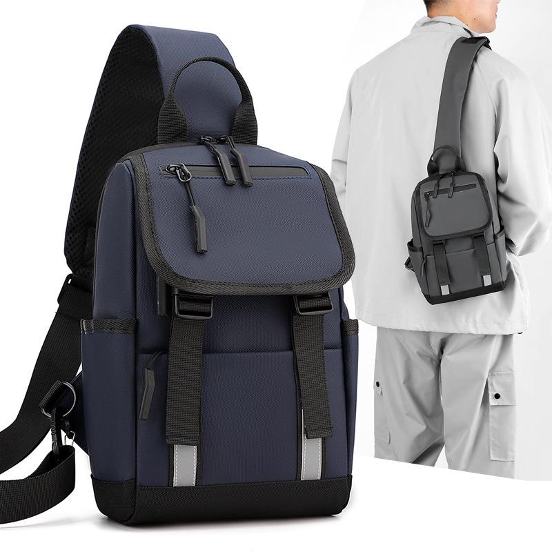 Нагрудная сумка мужская большая вместительная сумка через плечо для поездок на работу