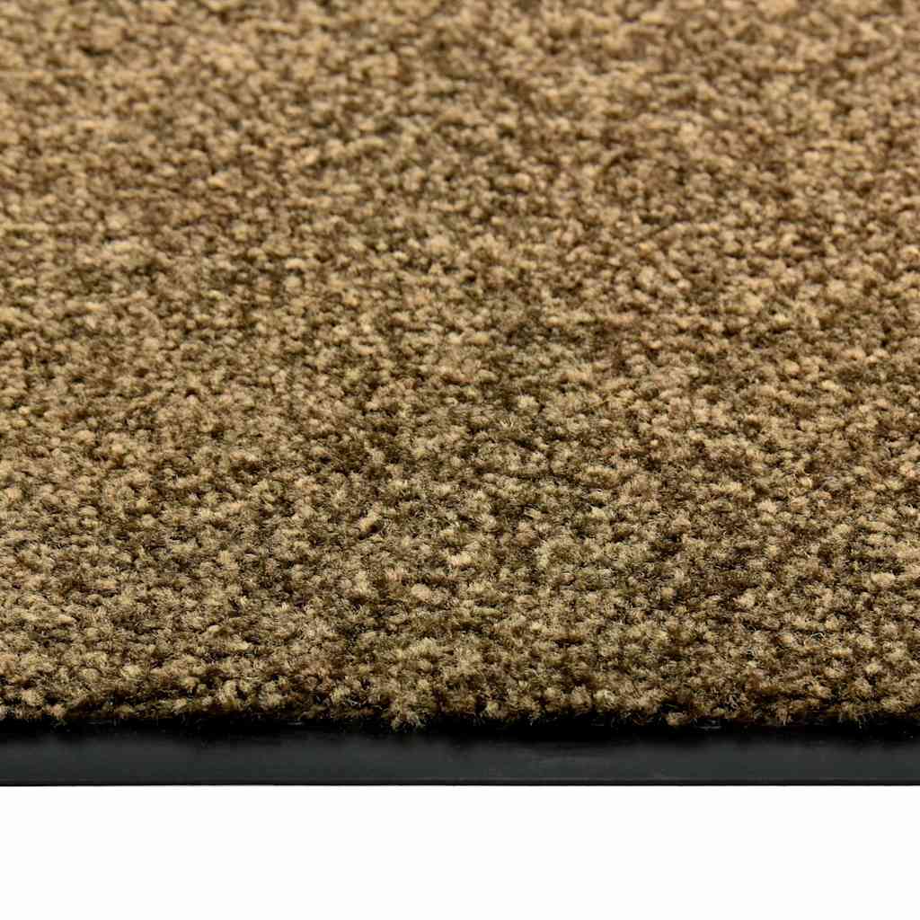 vidaXL Fußmatte Waschbar Braun 120x180 cm