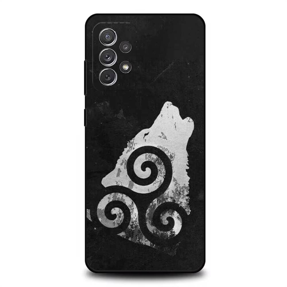 Чехол для телефона Teens Wolfs TV Dramas для Samsung S25, S24, S21, S22, S23, S30, Ultra, S20, Plus, Fe, Lite, Note, 10, 9, 5G Черный