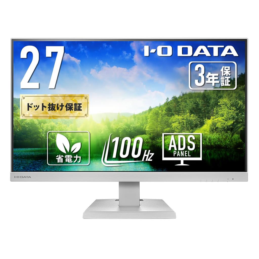 IODATA ADS Панель Матовый Белый Монитор 1 1 VESA Выходные Японский EX-C272SDW 27-дюймовый (1 HDMI, DisplayPort, USB-C, Динамики, Совместимый, Поддержка,