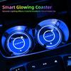 LED Car Emblem Water Cup Pad Rechargeable Coaster For Volvo Xc60 XC40 EX40 Xc90 S60 S90 EX30 V40 V60 V50 V90 S80 C40 V70 XC70