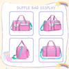 Kids Duffle Bag Girls Women Travel Bag Gifts Overnight Bag for Girls Women Tote Sleepover Bags for Girl Gym Dance Bags with Shoe